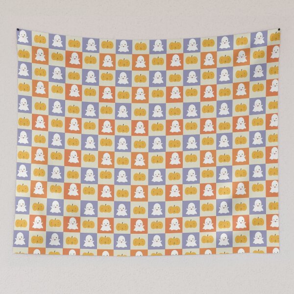 Item preview, Spooky Pumpkin and Ghosts designed and sold by LUJI PATTERN ATELIER .