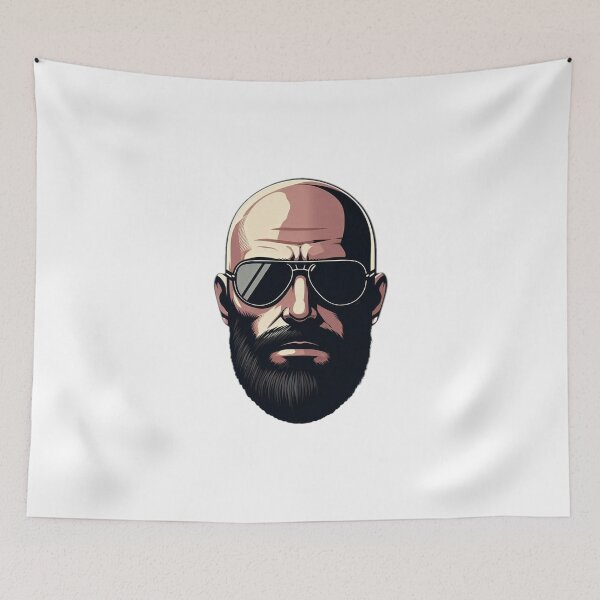 Item preview, Bald Man Wearing Sunglasses designed and sold by GeneralDaily.