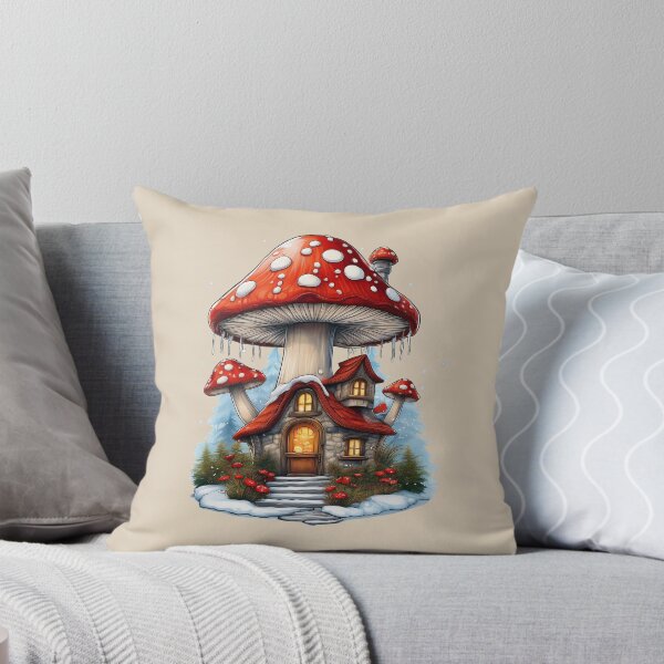 Item preview, Amanita Mushroom Christmas House | Cozy Holiday Collection designed and sold by monkeybusiness.pt.