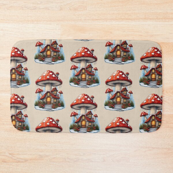 Item preview, Amanita Mushroom Christmas House | Cozy Holiday Collection designed and sold by monkeybusiness.pt.