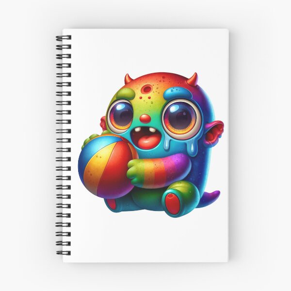 Item preview, Cute Adorable Rainbow Monster Baby Balling designed and sold by baebrand-art.