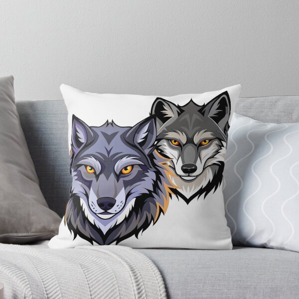 Item preview, Faces of 2 wild wolves designed and sold by flashcompact.
