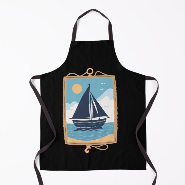 Item preview, Maritime Sailboat By The Sea Mural designed and sold by LuminOrb.