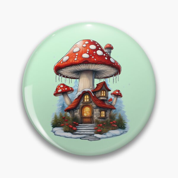 Item preview, Amanita Mushroom Christmas House | Cozy Holiday Collection designed and sold by monkeybusiness.pt.