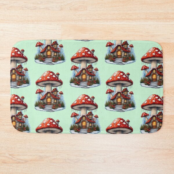 Item preview, Amanita Mushroom Christmas House | Cozy Holiday Collection designed and sold by monkeybusiness.pt.