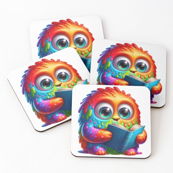 Item preview, Cute Adorable Rainbow Book Monster designed and sold by baebrand-art.