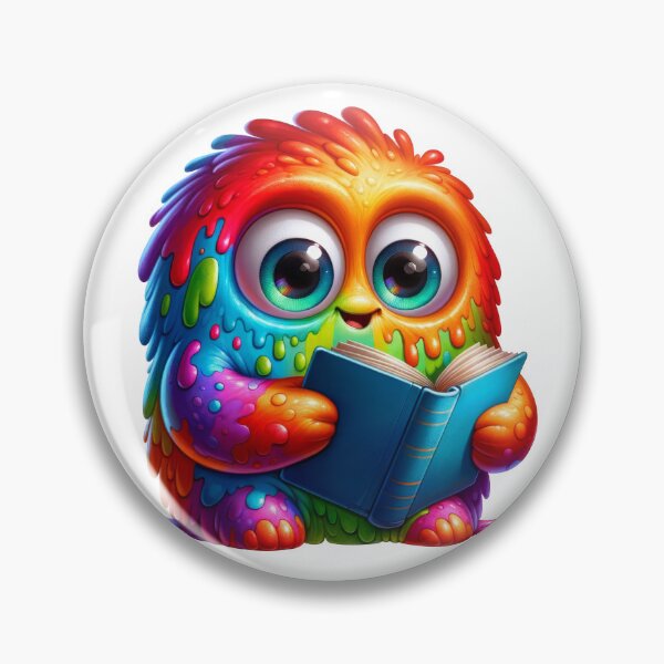 Item preview, Cute Adorable Rainbow Book Monster designed and sold by baebrand-art.