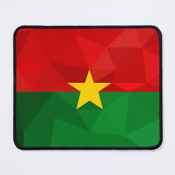 Item preview, Burkina Faso Flag Geometric Design – Bold and Patriotic Art designed and sold by OrangePoly.