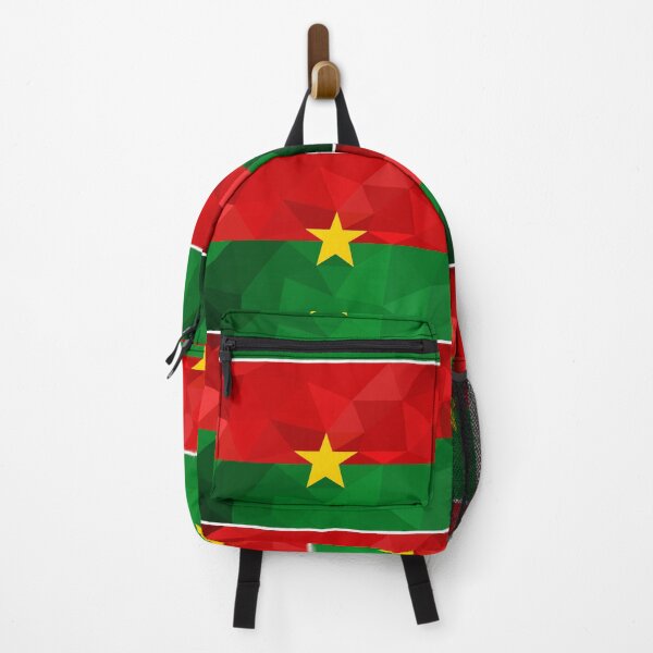 Item preview, Burkina Faso Flag Geometric Design – Bold and Patriotic Art designed and sold by OrangePoly.