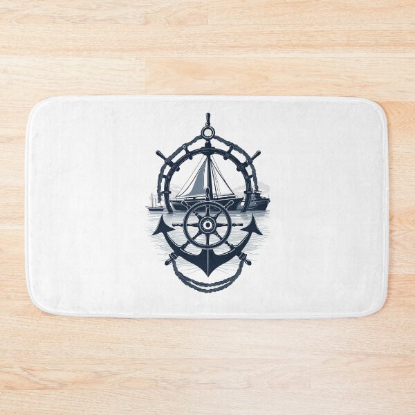 Item preview, Captain Steering Wheel Anchor Sailboat Adventure designed and sold by LuminOrb.