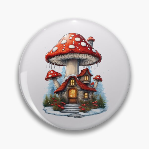 Item preview, Amanita Mushroom Christmas House | Cozy Holiday Collection designed and sold by monkeybusiness.pt.