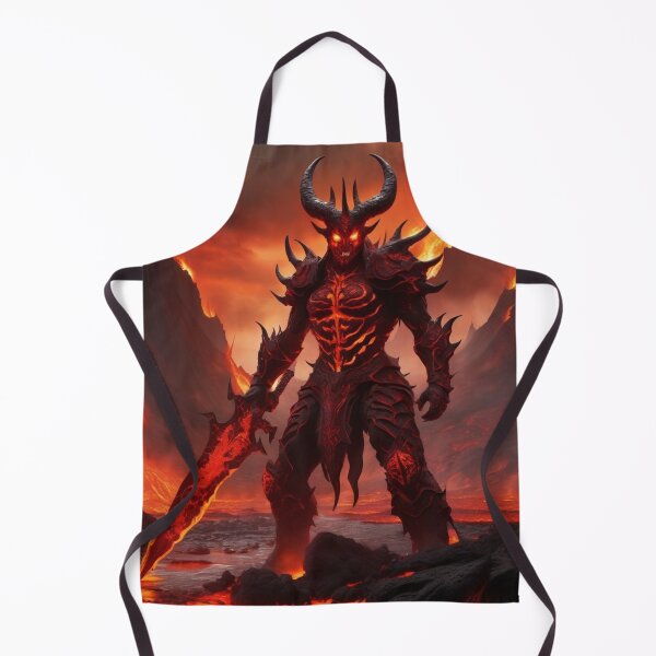 Item preview, Demonic Warrior in a Lava Field 2 designed and sold by MarkLines.