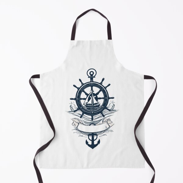 Item preview, Captain Steering Wheel Anchor Sailboat Adventure designed and sold by LuminOrb.
