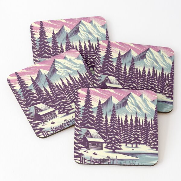 Item preview, Vintage Winter Cabin 3 designed and sold by harwoodkp.