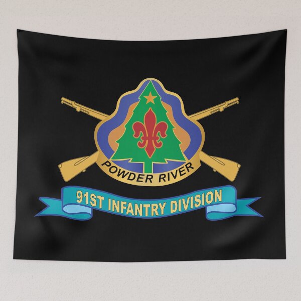 Item preview, 91st Infantry Division - w Br - DUI - Ribbon X 300 designed and sold by Military Insignia Products.