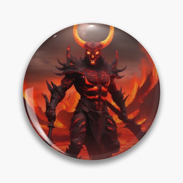 Item preview, Demonic Warrior in a Lava Field 3 designed and sold by MarkLines.
