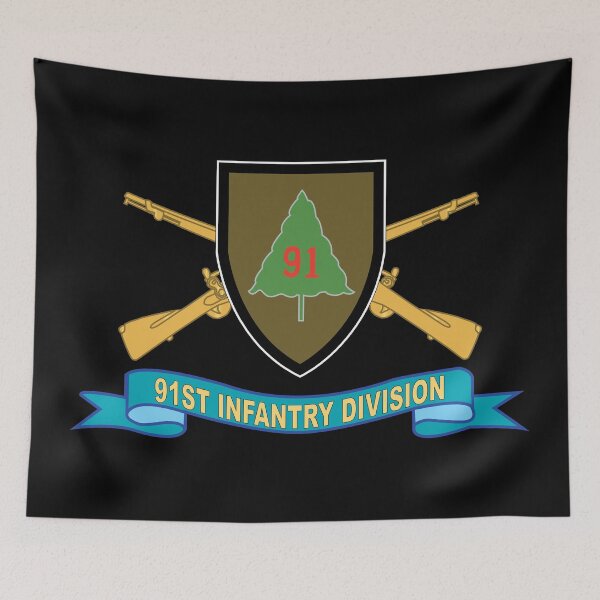 Item preview, 91st Infantry Division - w Br - SSI - Ribbon X 300 designed and sold by Military Insignia Products.