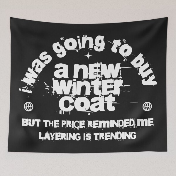 Item preview, Winter Coat Woes: Layering is Trending in white designed and sold by AldenTees.