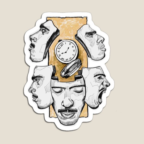 Faces of Time Magnet