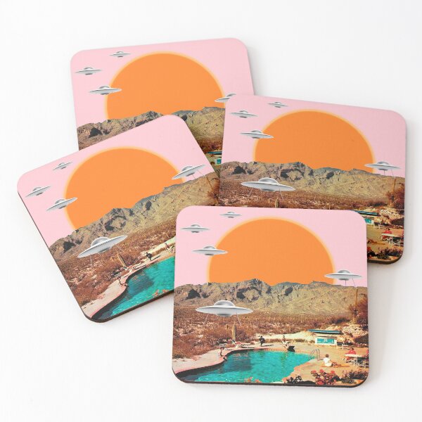 Item preview, They've arrived! UFOs landing in the desert designed and sold by MsGonzalez.