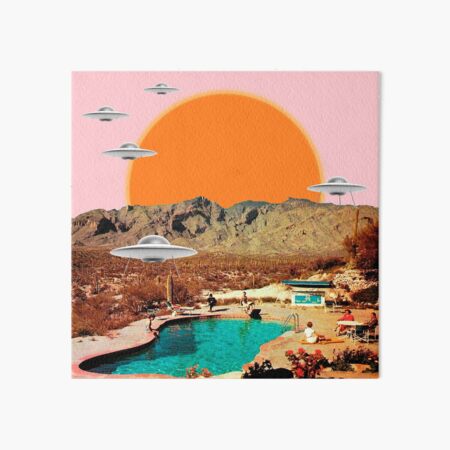 Item preview, They've arrived! UFOs landing in the desert designed and sold by MsGonzalez.