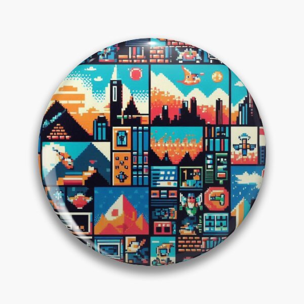 Item preview, Retro Pixel Art Pattern designed and sold by SipandStan.