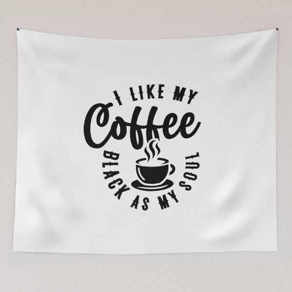 Item preview, I like my coffee black as my soul designed and sold by CleanDecor.