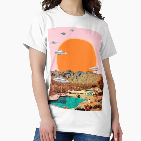 They've arrived! UFOs landing in the desert Classic T-Shirt