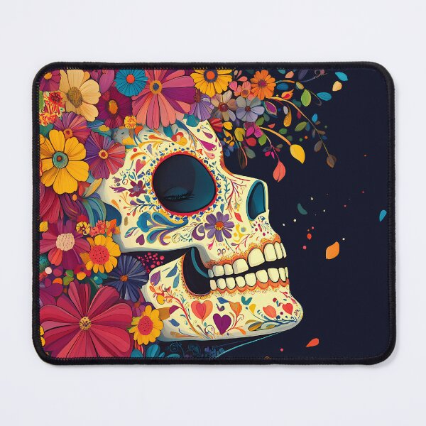Item preview, Colorful skull illustration designed and sold by natalidesign.