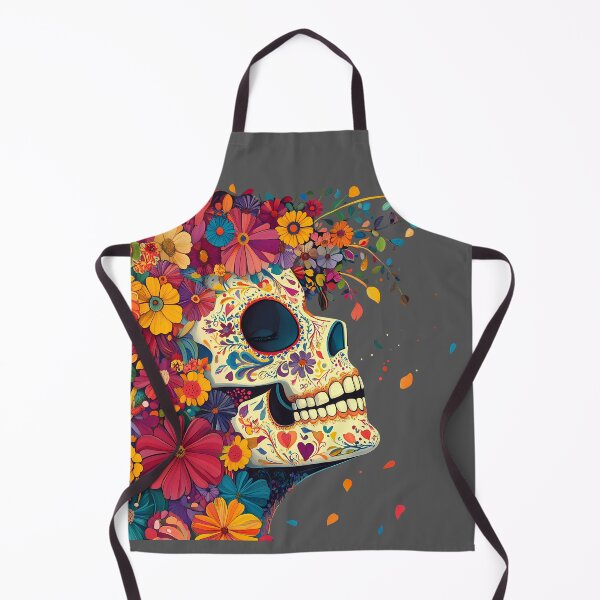Item preview, Colorful skull illustration designed and sold by natalidesign.