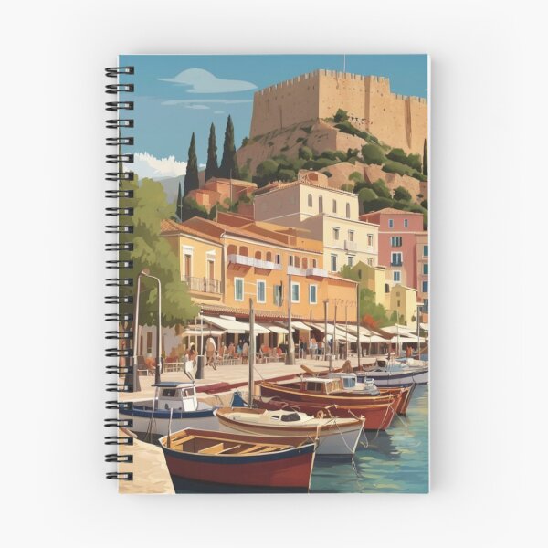 Item preview, 124 Nafplio Harbor, Greece Poster Design designed and sold by Alexis Art Collection.