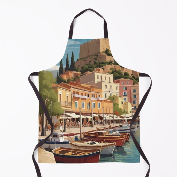 Item preview, 124 Nafplio Harbor, Greece Poster Design designed and sold by Alexis Art Collection.
