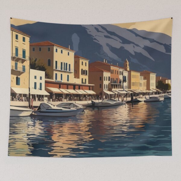 Item preview, 125 Nafplio Harbor, Greece Poster Design designed and sold by Alexis Art Collection.