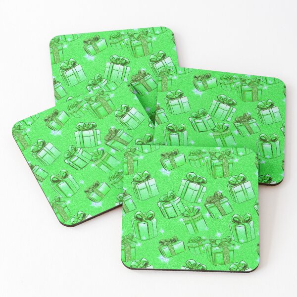 Item preview, Green Christmas Presents Pattern | Christmas Gifts | Matching Family Winter Outfit designed and sold by PinkGoddessLove.