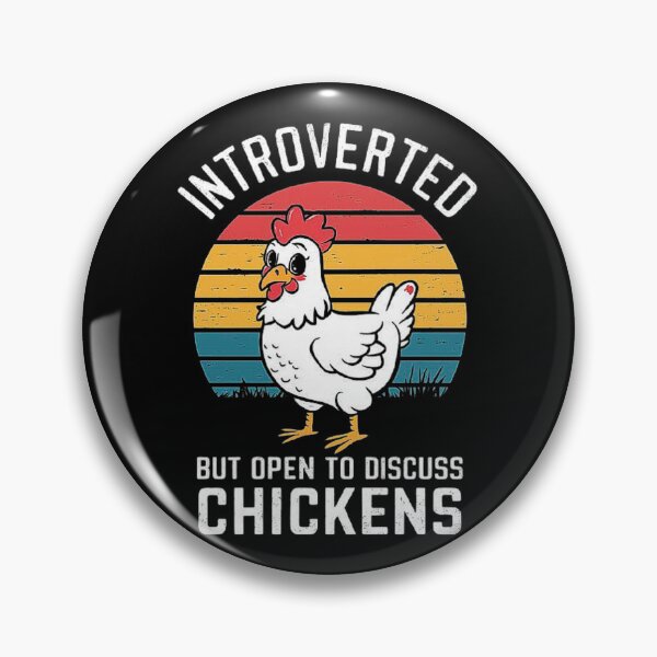Item preview, Introverted But Open to Discuss Chickens: Funny Gift for Chicken Lovers, Farmers, and Animal Enthusiasts | Farm Life & Introvert Humor designed and sold by love3617.