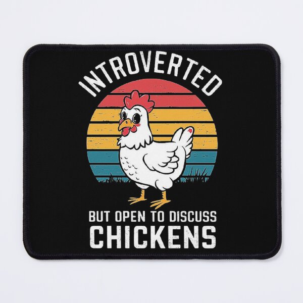 Item preview, Introverted But Open to Discuss Chickens: Funny Gift for Chicken Lovers, Farmers, and Animal Enthusiasts | Farm Life & Introvert Humor designed and sold by love3617.