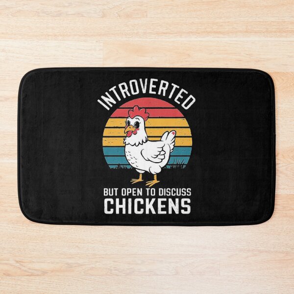 Item preview, Introverted But Open to Discuss Chickens: Funny Gift for Chicken Lovers, Farmers, and Animal Enthusiasts | Farm Life & Introvert Humor designed and sold by love3617.