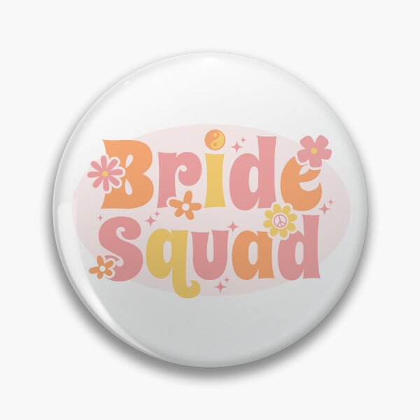 Item preview, Bride Squad - Pink Groovy Hippy Bachelorette  designed and sold by dottiedigitals.