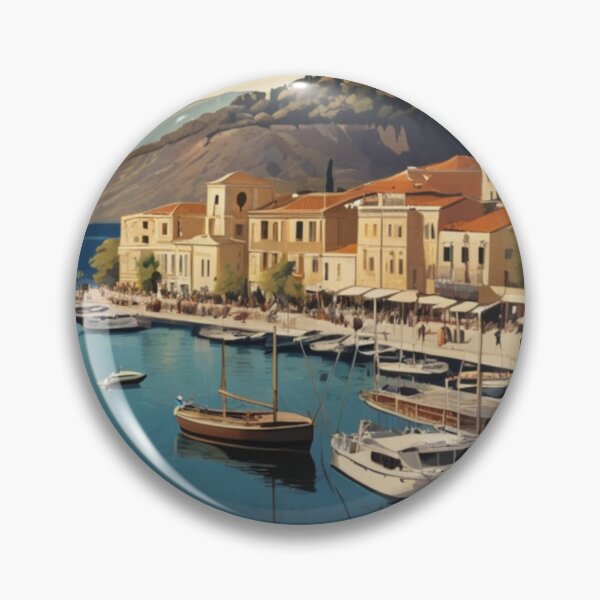 Item preview, 127 Nafplio Harbor, Greece Poster Design designed and sold by Alexis Art Collection.
