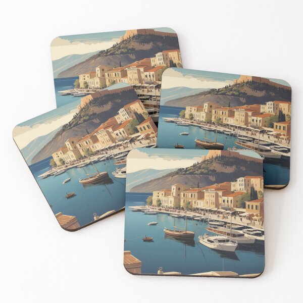 Item preview, 127 Nafplio Harbor, Greece Poster Design designed and sold by Alexis Art Collection.