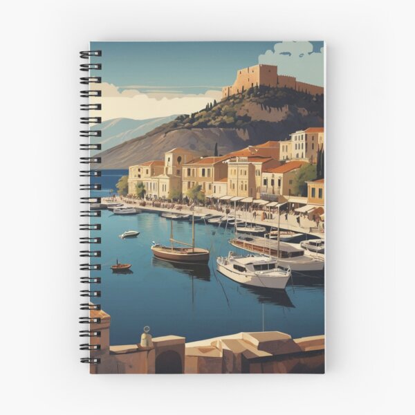 Item preview, 127 Nafplio Harbor, Greece Poster Design designed and sold by Alexis Art Collection.