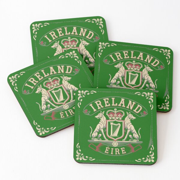 Item preview, Vintage Ireland Crest Harp and Irish Wolfhounds designed and sold by REAL IRISH GIFTS.