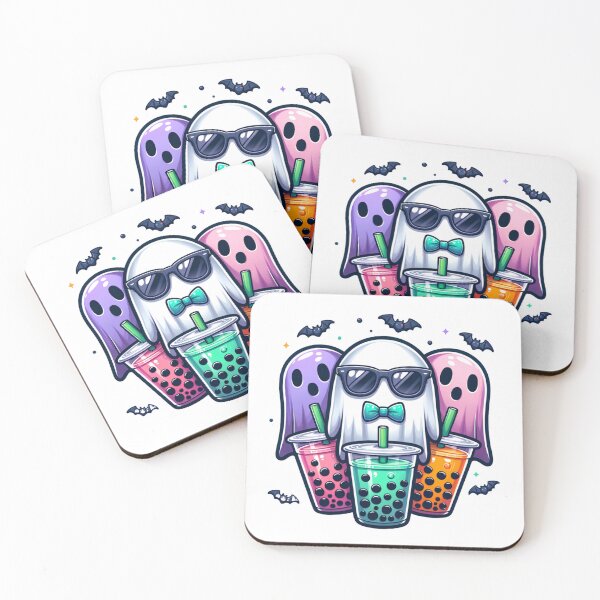 Item preview, Cool Ghost Trio with Boba Tea designed and sold by bdberto12.