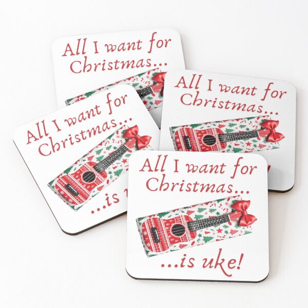 Item preview, All I want for Christmas is uke! designed and sold by NewUkeNewYork.