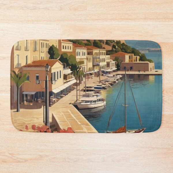 Item preview, 128 Nafplio Harbor, Greece Poster Design designed and sold by Alexis Art Collection.
