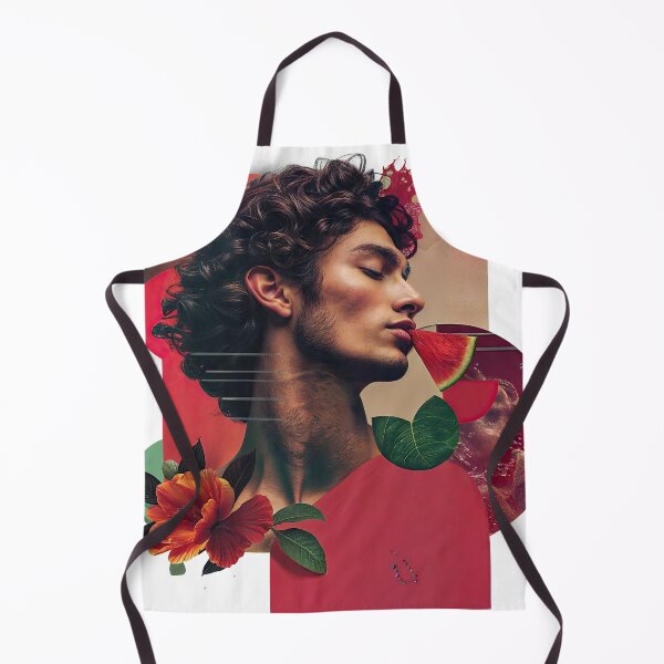 Item preview, Collage Wall Art T-shirt Design: GUY EATING A WATERMELON designed and sold by ForeverPrintsOK.