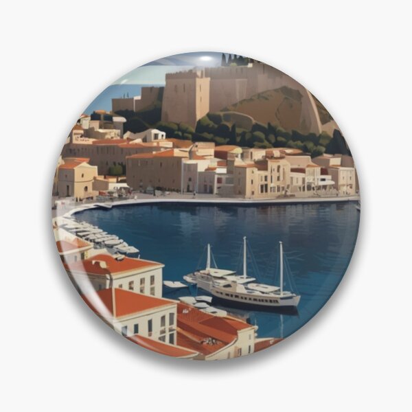 Item preview, 129 Nafplio Harbor, Greece Poster Design designed and sold by Alexis Art Collection.