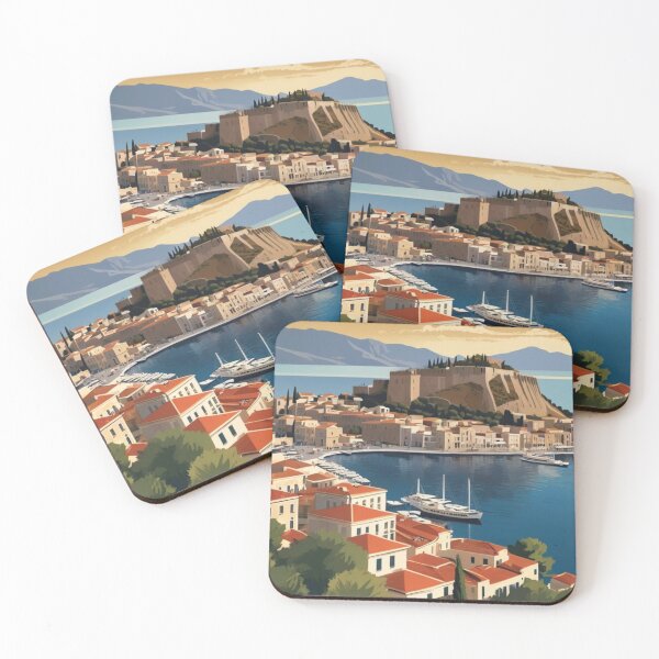 Item preview, 129 Nafplio Harbor, Greece Poster Design designed and sold by Alexis Art Collection.