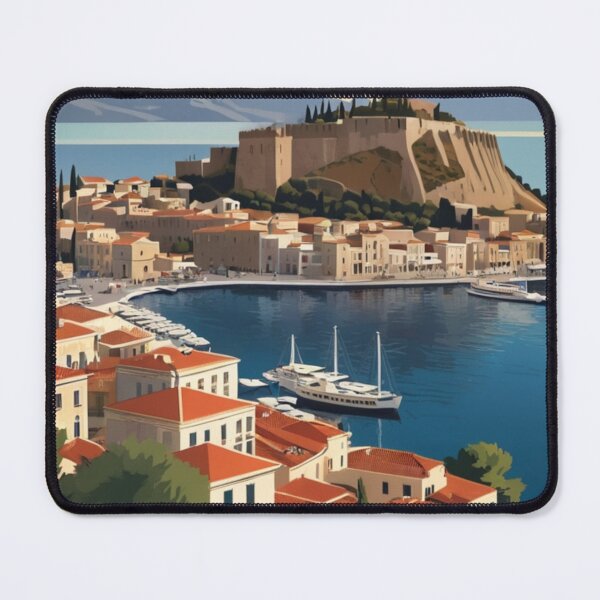 Item preview, 129 Nafplio Harbor, Greece Poster Design designed and sold by Alexis Art Collection.