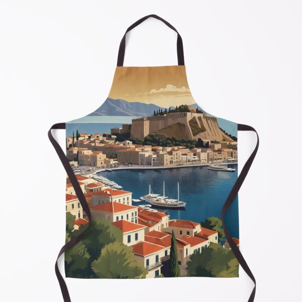 Item preview, 129 Nafplio Harbor, Greece Poster Design designed and sold by Alexis Art Collection.
